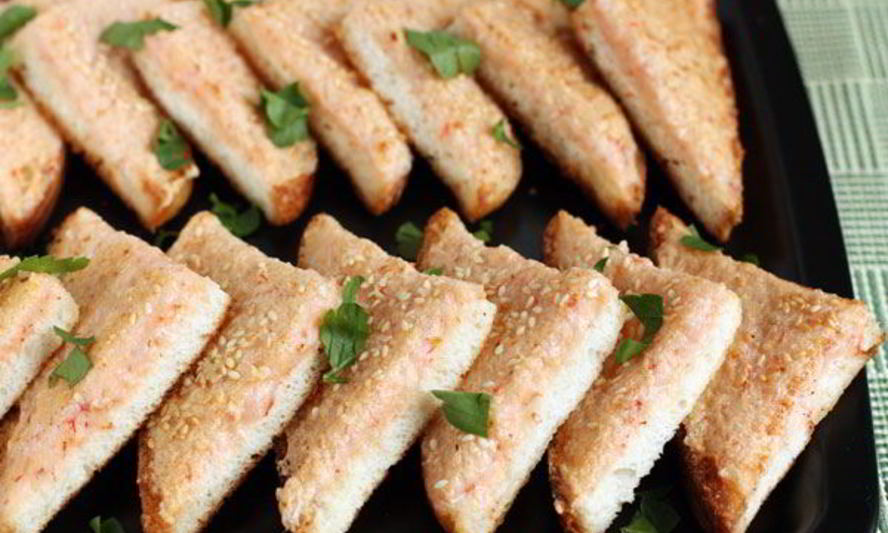 Рецепт креветочные тосты