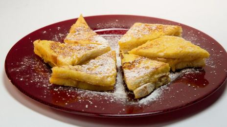 тосты с бананом и сыром