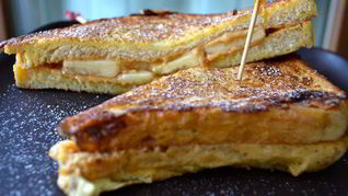 Тосты с бананом