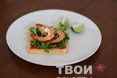 Тосты с креветками