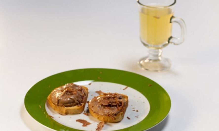 Рецепт тосты с творогом и шоколадной пастой