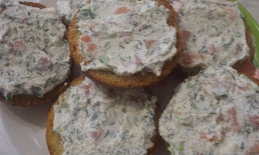 Рецепт тосты с творожно-лососевой начинкой