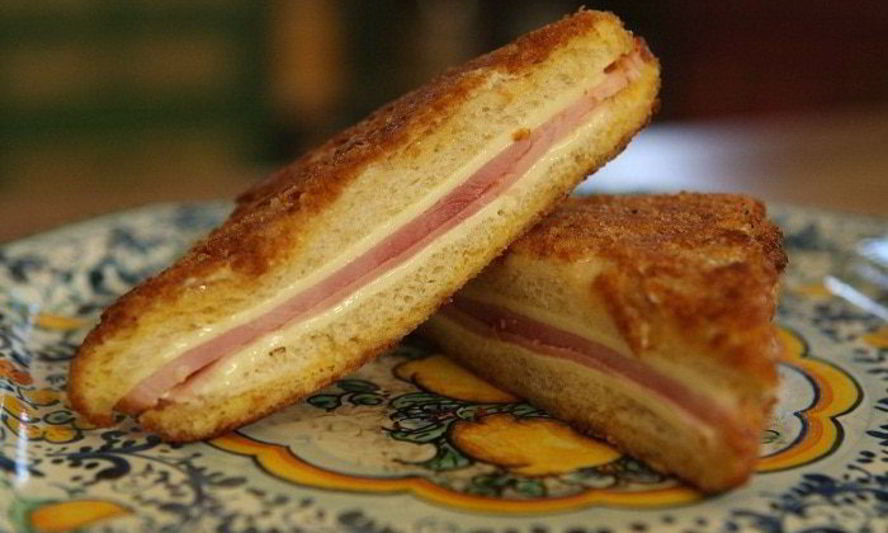 Рецепт тосты в домашних сухарях с ветчиной и сыром