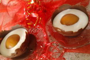 Глазунья в шоколаде