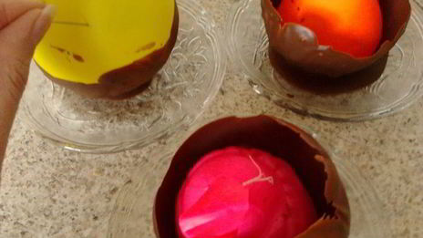 глазунья в шоколаде