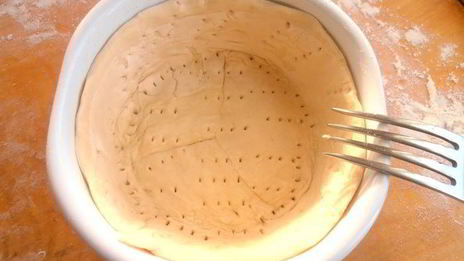 глазунья в съедобной сковородке