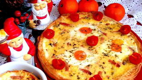 глазунья в съедобной сковородке