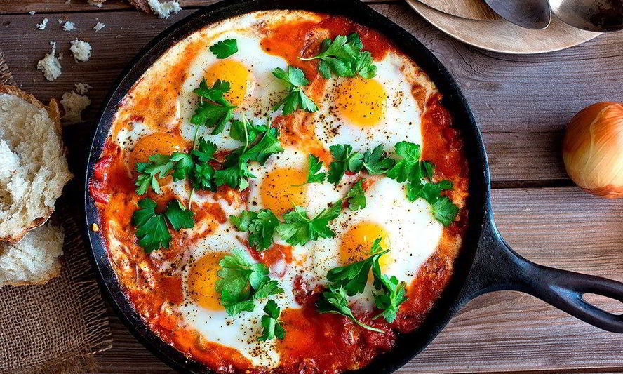 Рецепт шакшука — яичница с помидорами
