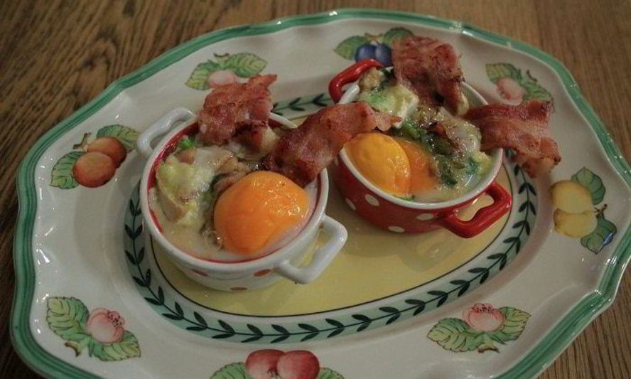 Рецепт яичница для плейбоя