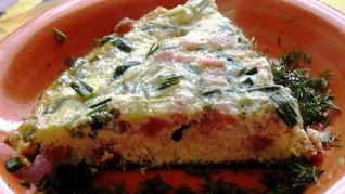 Яичница на кефире