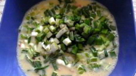 яичница на кефире