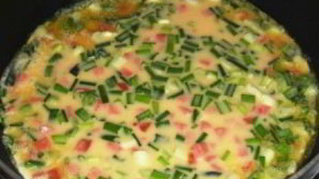 яичница на кефире