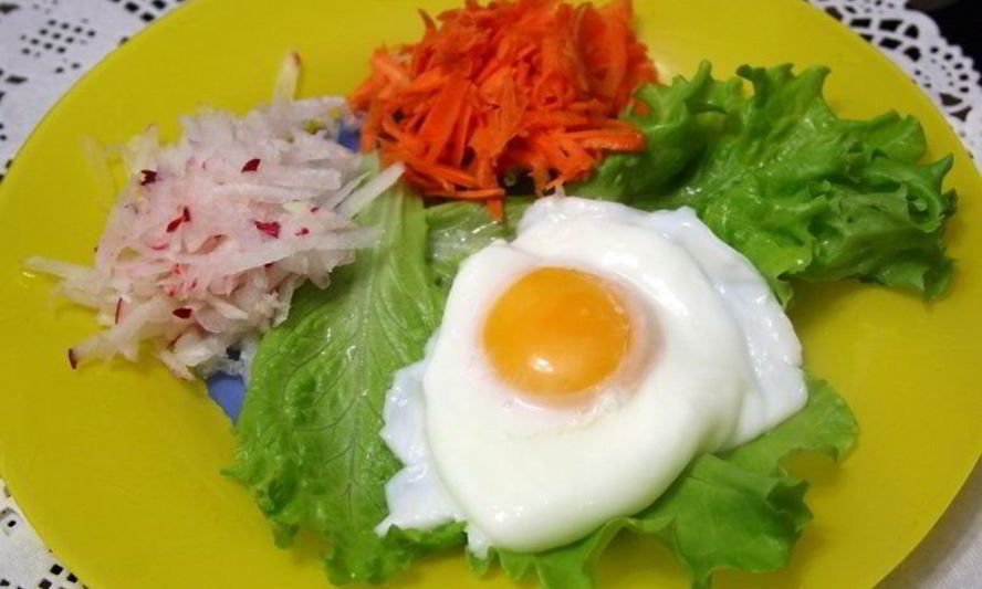 Рецепт яичница на воде