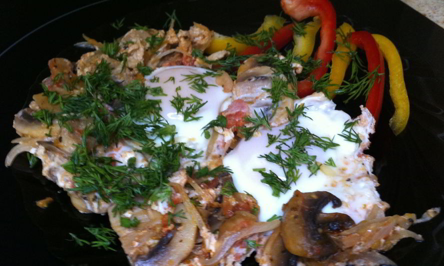 Рецепт яичница по-болгарски