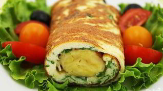 Яичница с бананом