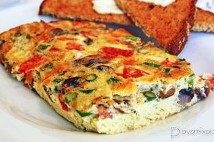 Яичница с грибами