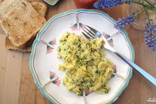 Яичница с капустой