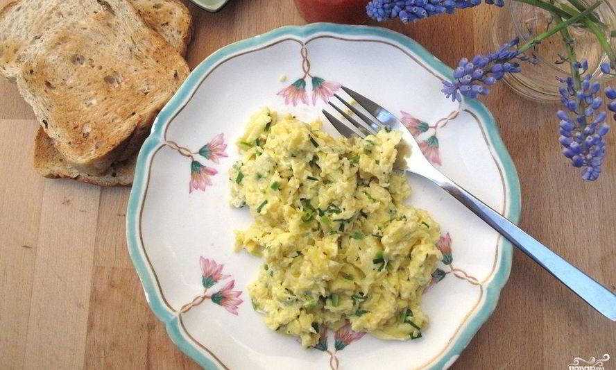 Рецепт яичница с капустой