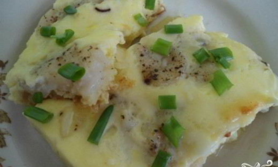 Рецепт яичница с рыбой