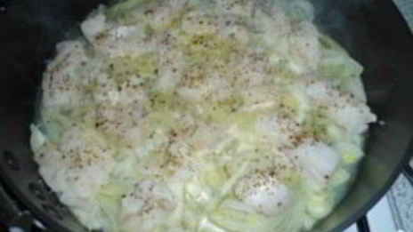 яичница с рыбой