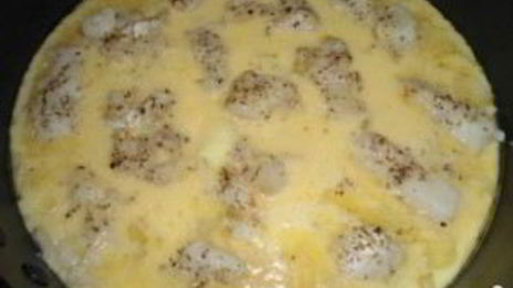 яичница с рыбой