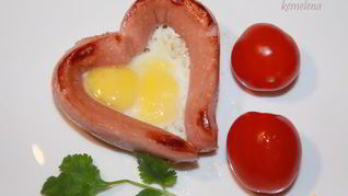 Яичница с сосиской Breakfast for you