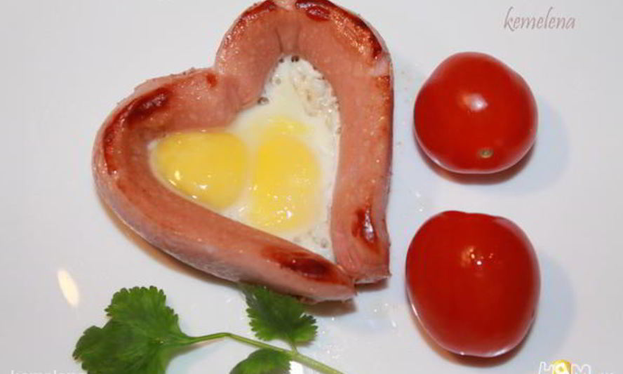Рецепт яичница с сосиской breakfast for you