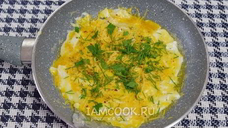 яичница с сыром