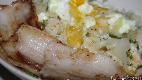 яичница с цветной капустой и пармезаном