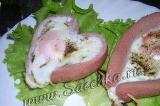 Яичница Сердечко