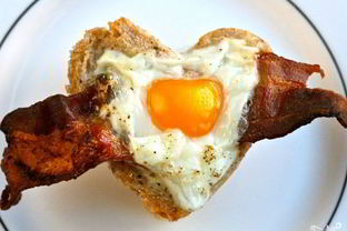 Яичница Сердце