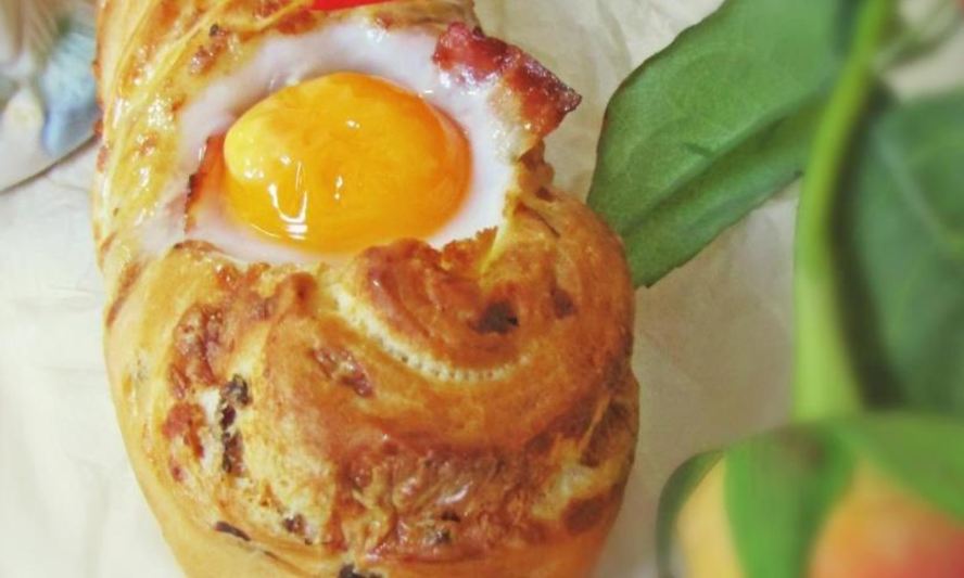 Рецепт яичница в багете