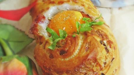 яичница в багете