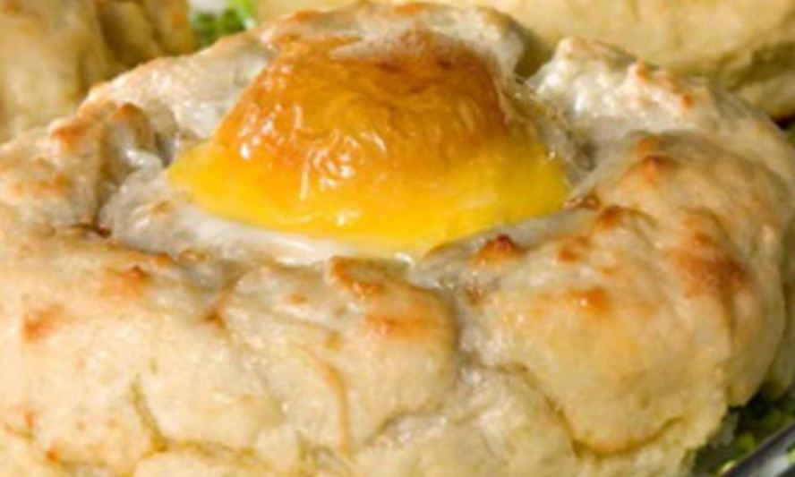 Рецепт яичница в гнезде