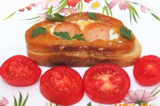 Яичница в хлебе