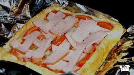 яичница в слоеном тесте