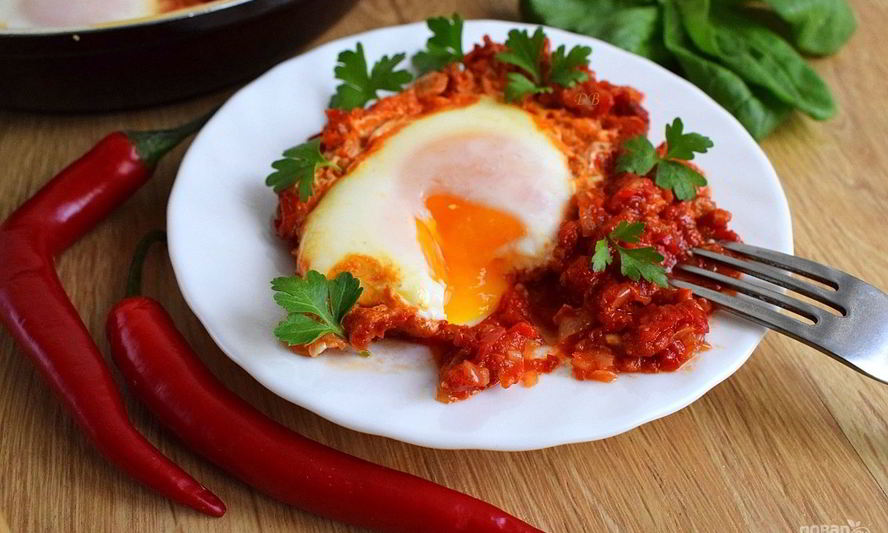 Рецепт яичница в томате по-африкански