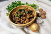 Закуска из баклажанов с орехами