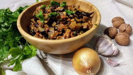 закуска из баклажанов с орехами