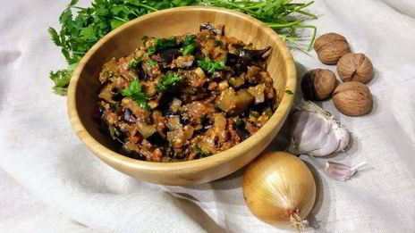 закуска из баклажанов с орехами