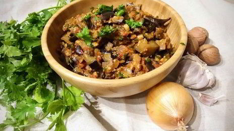 закуска из баклажанов с орехами