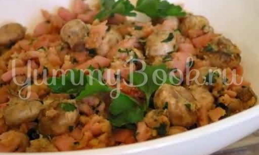 Рецепт закуска из шампиньонов и ветчины