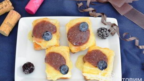 закуска из слоеного теста