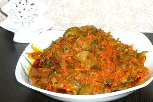 Закуска из соленых огурцов