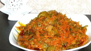 Закуска из соленых огурцов