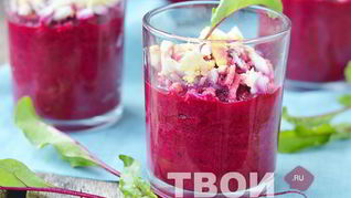 Закуска из свеклы с тунцом