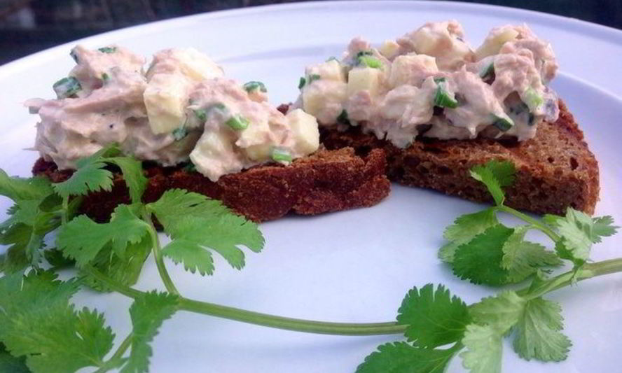 Рецепт закуска из тунца и яблока