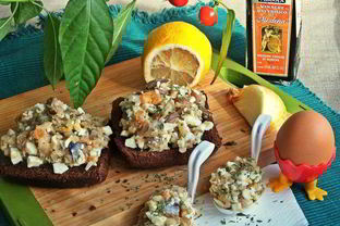 Закуска Скумбрия с яйцом