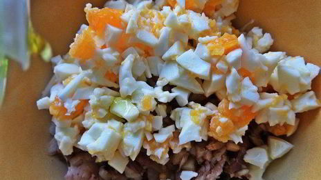 закуска скумбрия с яйцом