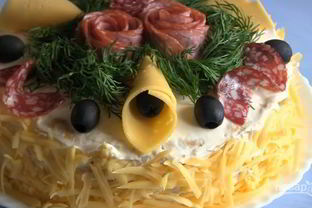 Закусочный торт Наполеон